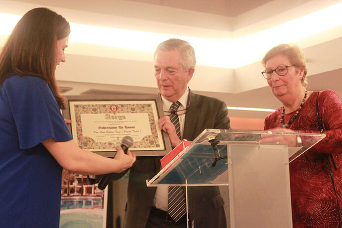 Homenaje de Asego a Luis Esteve, fundador de Vayoil Textil